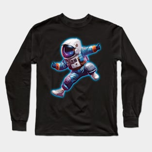 Funny Astronaut Dancing In Space Long Sleeve T-Shirt